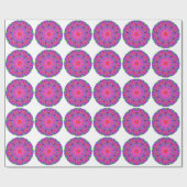 Roze ventilator Mandala Cadeaupapier (Vlak)