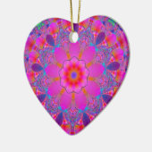 Roze ventilator Mandala Keramisch Ornament (Links)