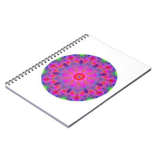 Roze ventilator Mandala Notitieboek (Linkerzijde)