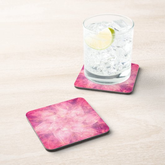 Roze ventilator Mandala Onderzetter (Rechterzijde)