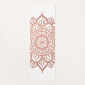 Roze ventilator Mandala Roos Gold Yogamat (Voorkant)