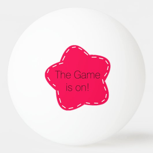 Roze ventilator met pingpongGezegde Pingpongbal (Voorkant)