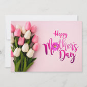 Roze ventilator Moederdag Wenskaart Feestdagenkaart (Voorkant)