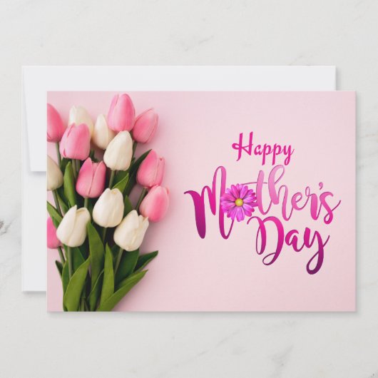 Roze ventilator Moederdag Wenskaart Feestdagenkaart (Voorkant)