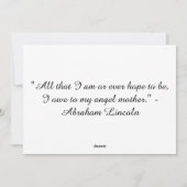 Roze ventilator Moederdag Wenskaart Feestdagenkaart (Achterkant)