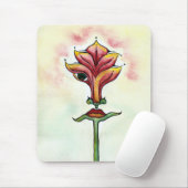 Roze ventilator Mousepad Muismat (Met muis)