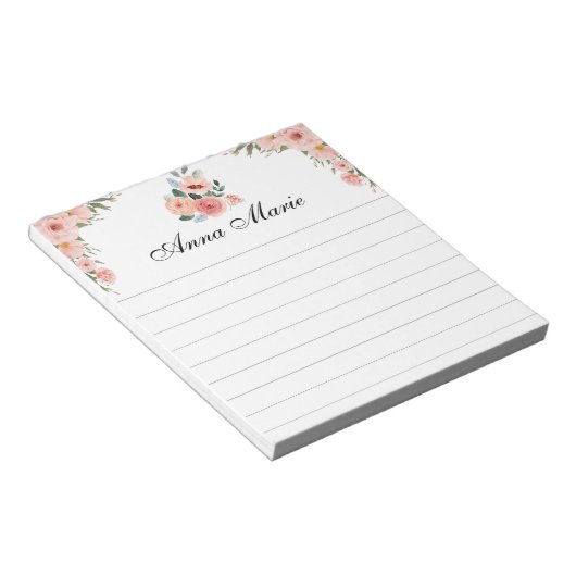 Roze ventilator notitieblok (Schuin)