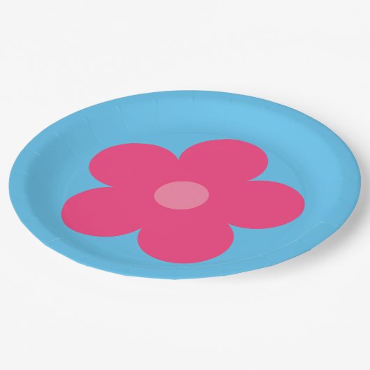 Roze ventilator papieren bordje (Gekanteld)