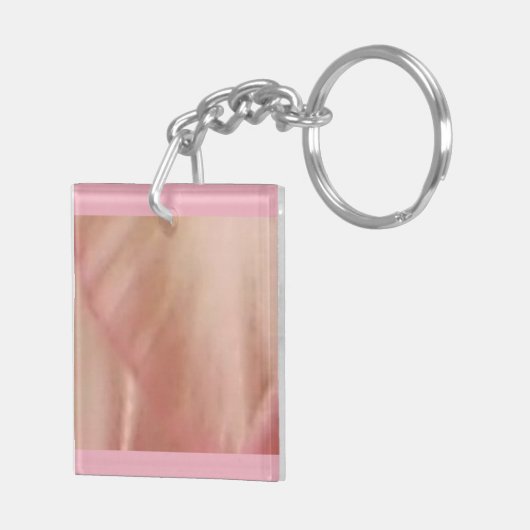 Roze ventilator Petal Double Sided Sleutelhanger (Achterkant Rechts)