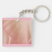 Roze ventilator Petal Double Sided Sleutelhanger (Achterkant)