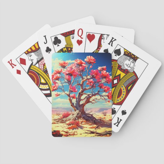 Roze ventilator pokerkaarten (Achterkant)