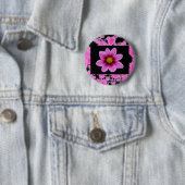 Roze ventilator ronde button 5,7 cm (In situ)