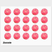 Roze ventilator ronde sticker (Vel)