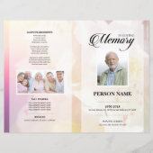 Roze ventilator Sjabloon van de begrafenis (Voorkant)