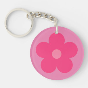 Roze ventilator sleutelhanger