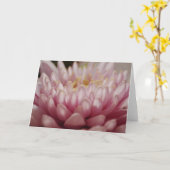 Roze ventilator Sluiten Nota Kaart (Gele Bloem)