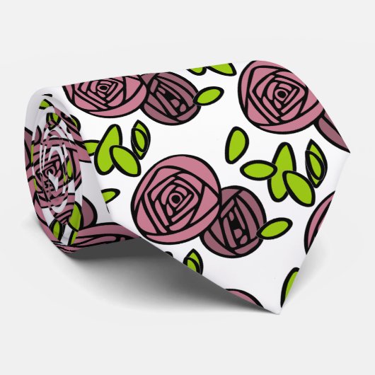 Roze ventilator stropdas (Opgerold)