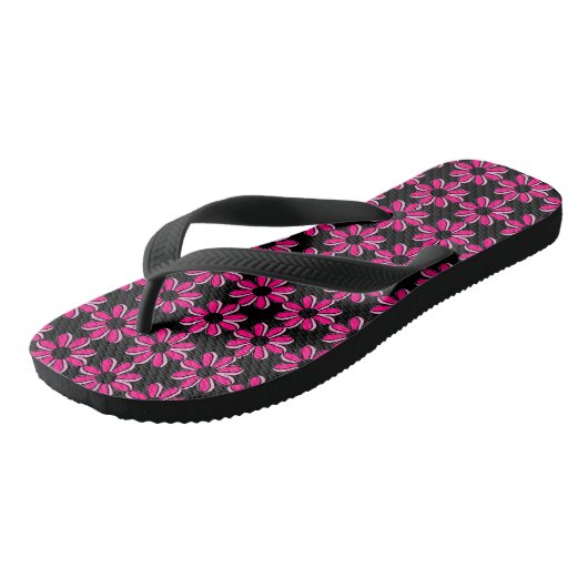 Roze ventilator teenslippers (Schuin)