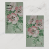   roze ventilator verticaal visitekaartje (Voorkant / Achterkant)