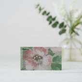 roze ventilator visitekaartje (Staand voorkant)