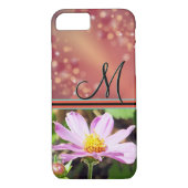 Roze ventilator (zacht vuurgesteentje), met monogr Case-Mate iPhone case (Achterkant)