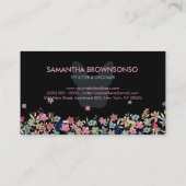 Roze ventilator zwart BullDog Visitekaartje (Achterkant)