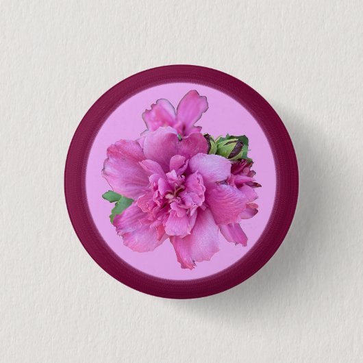 Roze ventilatorButton Ronde Button 3,2 Cm (Voorkant)