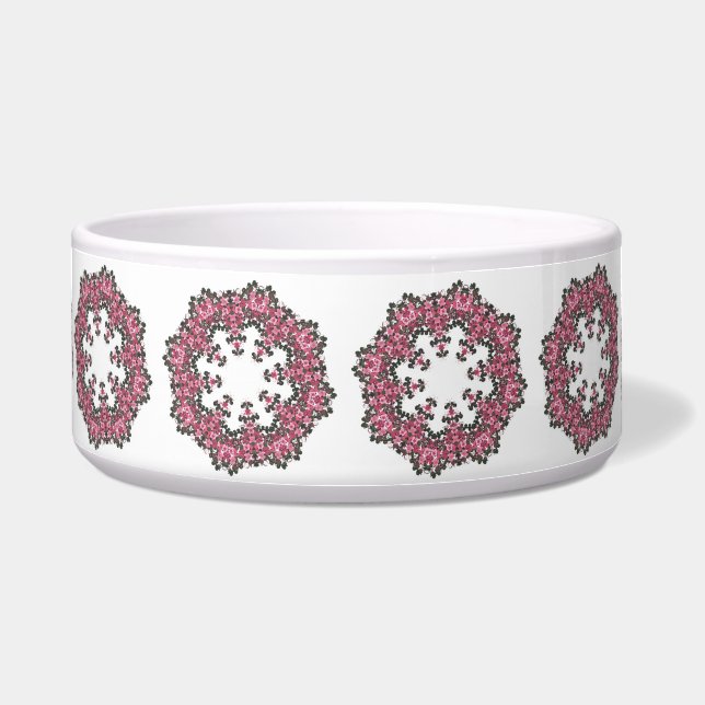 Roze ventilatorcel Bowl Voerbakje (Voorkant)