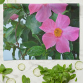 Roze ventilatorhanddoek theedoek (Gevouwen)