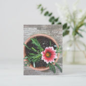 Roze ventilatorkaart kaart (Staand voorkant)