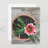 Roze ventilatorkaart kaart (Voorkant / Achterkant)