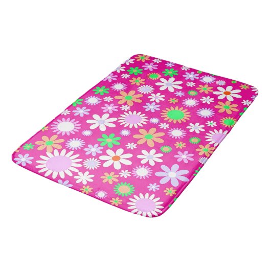 Roze ventilatorkracht badmat (Gekanteld)