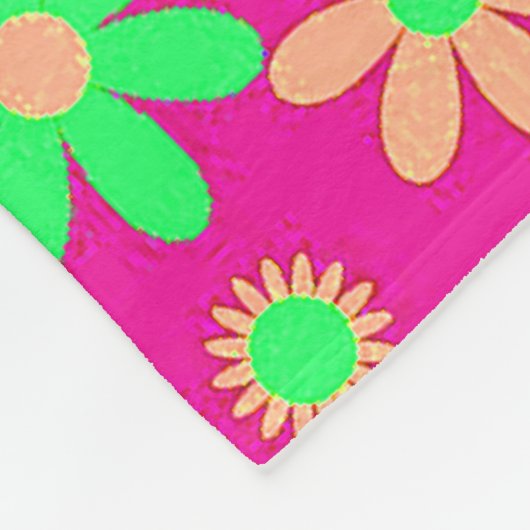 Roze ventilatorkracht fleece deken (Hoek)