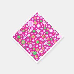 Roze ventilatorkracht servetten