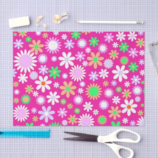 Roze ventilatorkracht tissuepapier (Craft)