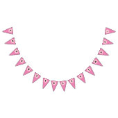 Roze ventilatorkracht vlaggetjes (Alle)