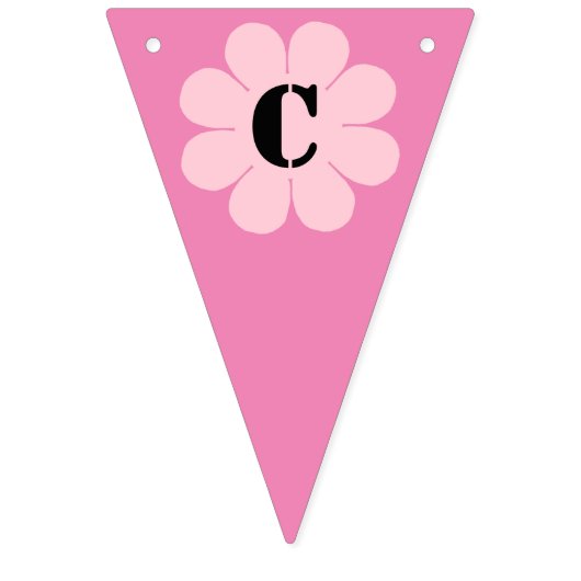 Roze ventilatorkracht vlaggetjes (Eerste vlag)