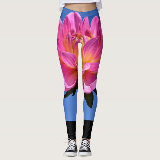Roze ventilatorLeggings Leggings (Voorkant)