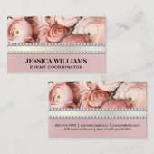 Roze ventilatoropstelling | Pearls Visitekaartje (Voorkant / Achterkant)