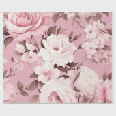  roze ventilatorpatroon cadeaupapier (Vlak)