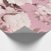  roze ventilatorpatroon cadeaupapier (Hoek)