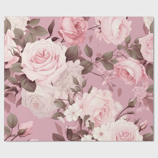 roze ventilatorpatroon cadeaupapier (Vlak)