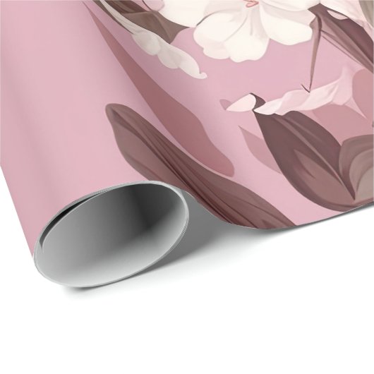 roze ventilatorpatroon cadeaupapier (Rol Hoek)