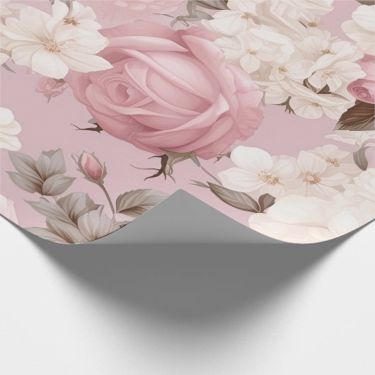  roze ventilatorpatroon cadeaupapier (Hoek)