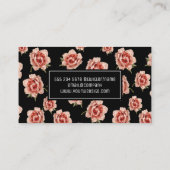 Roze ventilatorpatroon | Florist Visitekaartje (Achterkant)