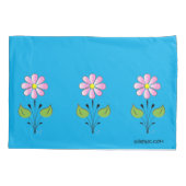  roze ventilatorpatroon Geel blauw Kussensloop (Achterkant)