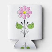 Roze ventilatorpatroon kleurig uniek blikjeskoeler (Achterkant)