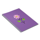 Roze ventilatorpatroon kleurig uniek notitieboek (Rechterzijde)