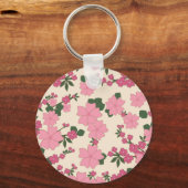 Roze ventilatorpatroon sleutelhanger (Voorkant)