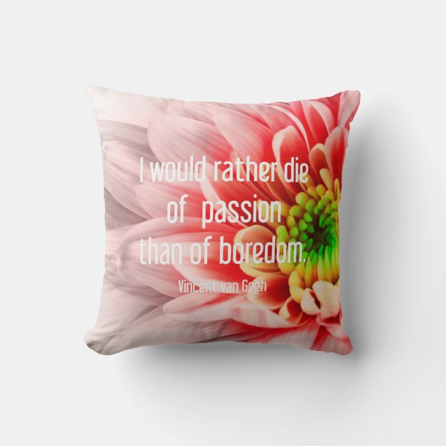 Roze ventilatorproep kussen (Voorkant)